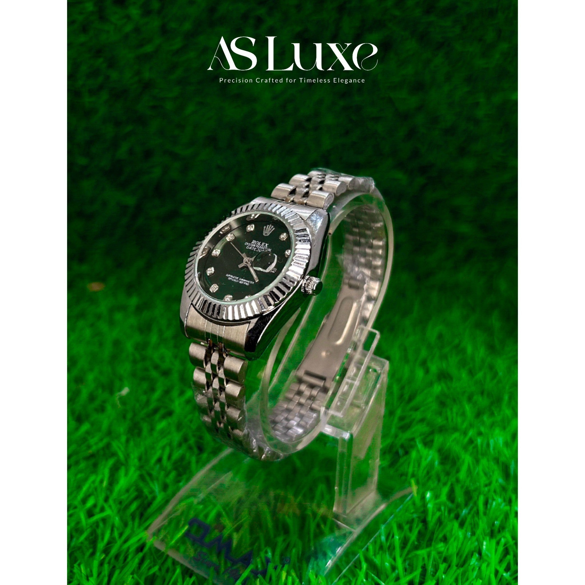 Luxury Rolex Green Dial Women’s Watch – Elegant & Timeless